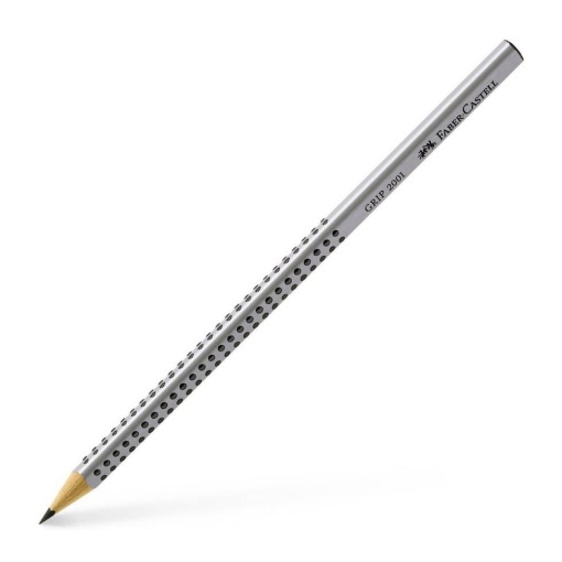 Lápis Grafite FABER-CASTELL Grip 2001 HB Nº 2 Cinza Anti-stress