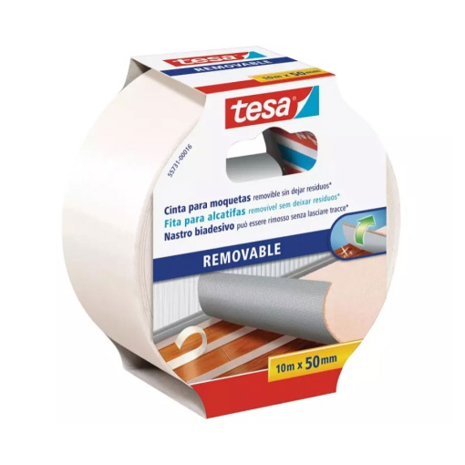 Fita bi-adesiva para alcatifas 10mx50mm removível TESA Fix 55731