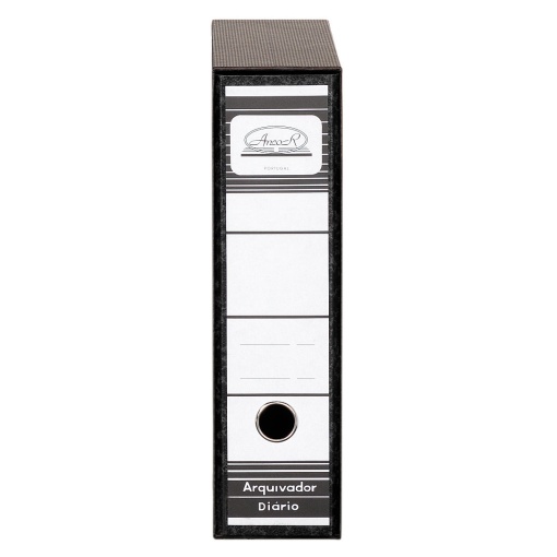 File folder with ANCOR 80-faw box, 80mm spine, 2 rings, marbled finish.