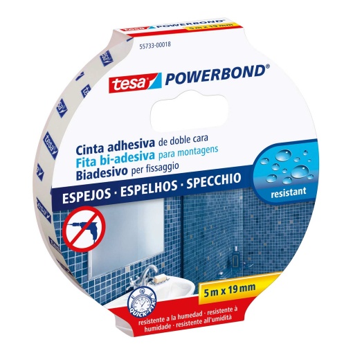 Fita Bi-adesiva para Espelhos 5mx19mm TESA Powerbond 55733