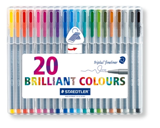 Fineliner STAEDTLER Triplus 334 0,3mm 20 Cores
