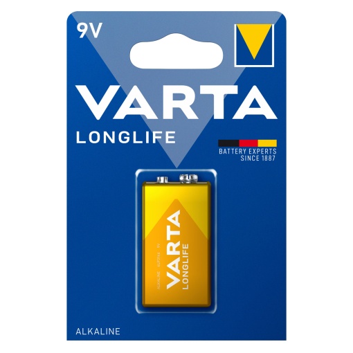 Pilha Alcalina 9V VARTA Longlife 4122