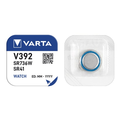Pilha de Relógio VARTA V392/SR41
