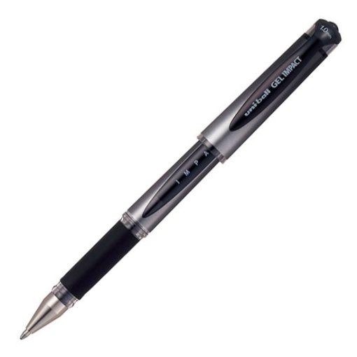 Roller Gel UNI-BALL Impact UM-153S 1mm Preto