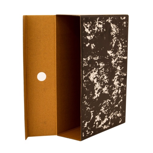 Caixa de arquivo morto 240x325mm lombada 80mm marmoreado CARTONEX