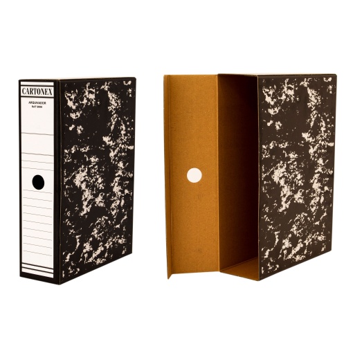 Caixa de arquivo morto 240x325mm lombada 80mm marmoreado CARTONEX