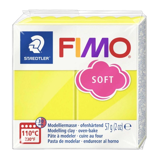 Pasta de Modelar FIMO Soft 10 Limão 56g