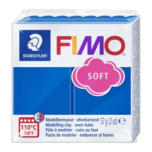 Pasta de Modelar FIMO Soft 37 Azul 56g
