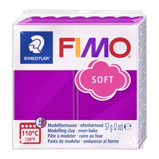 Pasta de Modelar FIMO Soft 61 Púrpura 56g