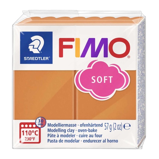 Pasta de Modelar FIMO Soft 76 Cor Tijolo 56g
