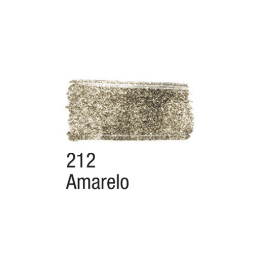 Tinta para tecido glitter ACRILEX amarelo 212 37ml