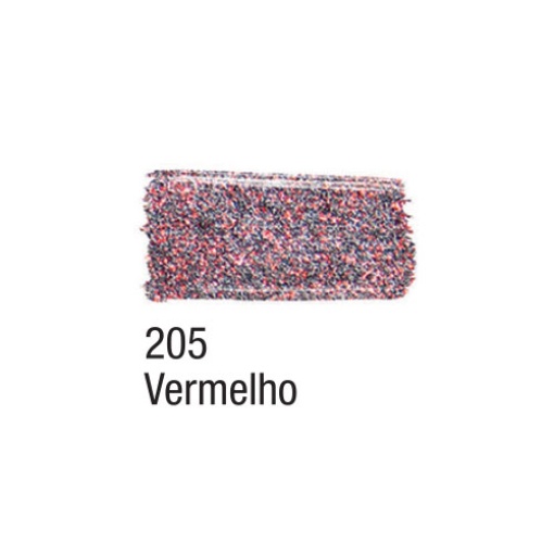 Tinta para tecido glitter ACRILEX vermelho 205 37ml