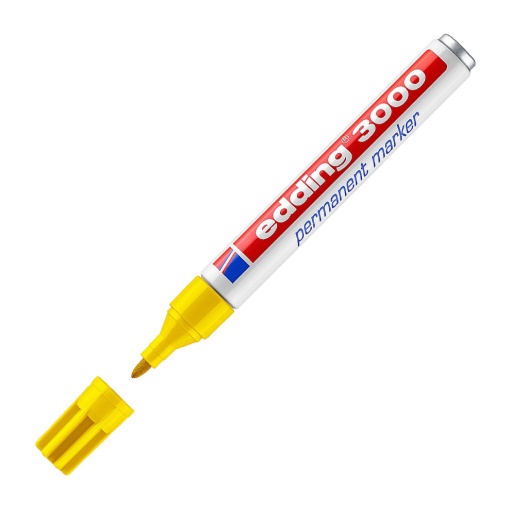 Marcador permanente EDDING 3000 1,5-3mm amarelo
