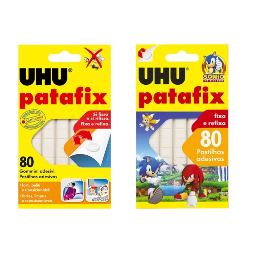 Pastilhas Bi-adesivas UHU Patafix Branco (80 unidades)
