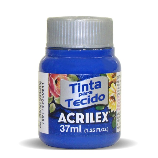 Tinta para Tecido ACRILEX Azul Ultramar 543 37ml