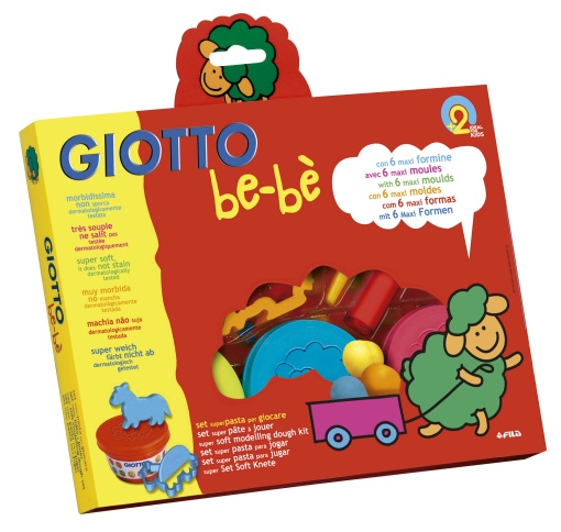 Plasticina GIOTTO Be-Bè 3x100g + Moldes