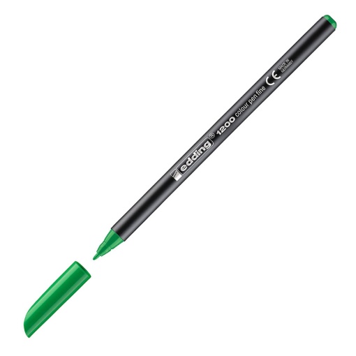 Marcador EDDING 1200 1mm verde fluorescente