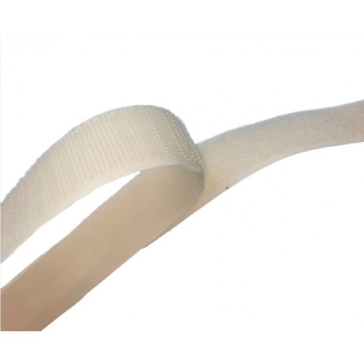 Velcro Autocolante Macio 20mmx25m Branco (metro)
