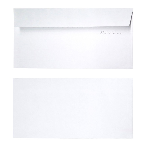 Envelope SIMPLY DL 110x220mm Silicone Branco sem Janela caixa com 500