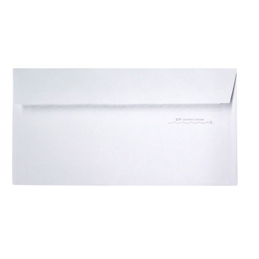 Envelope SIMPLY DL 110x220mm silicone branco com janela - 500 unidades