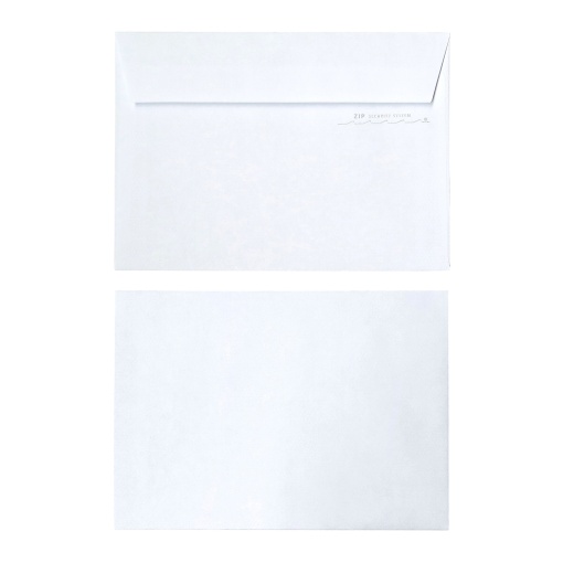 Envelope Oficial SIMPLY C6 114x162mm Silicone Branco caixa com 500