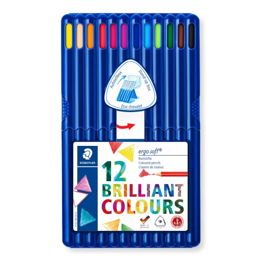 Lápis de Cor STAEDTLER Ergosoft com 12