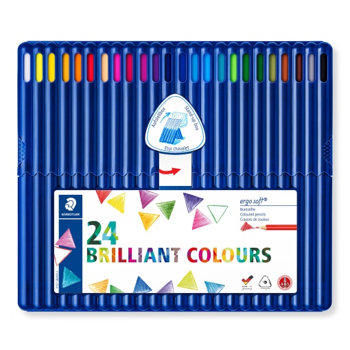 Lápis de Cor STAEDTLER Ergosoft com 24