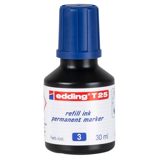 Tinta para Marcador EDDING T25 Azul 30ml