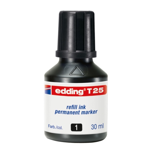 Tinta para Marcador EDDING T25 Preto 30ml
