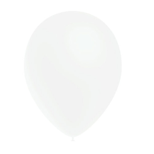 Balão de látex 28cm 11ö branco (100 unidades) BALLOONIA