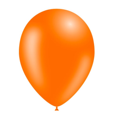 Balão de látex 28cm 11ö laranja (100 unidades) BALLOONIA