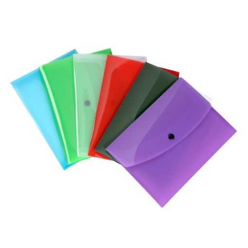 Bolsa para Documentos Fecho Botão A5 Tipo Envelope Sortidas VIQUEL Propyglass