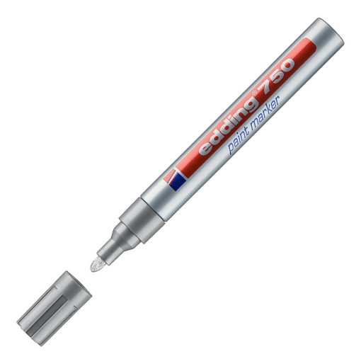 Marcador EDDING 750 2-4mm prateado