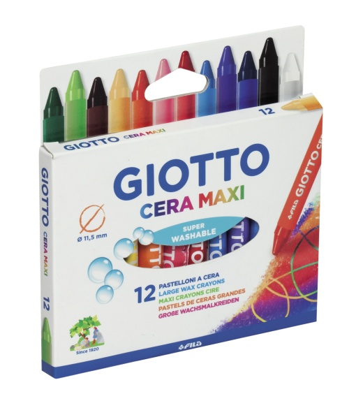 Lápis de Cera GIOTTO Maxi caixa com 12
