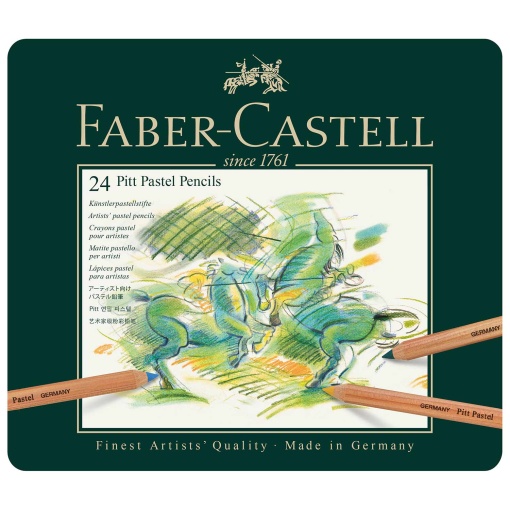 Lápis de Cor FABER-CASTELL Pitt Pastel 24 Cores