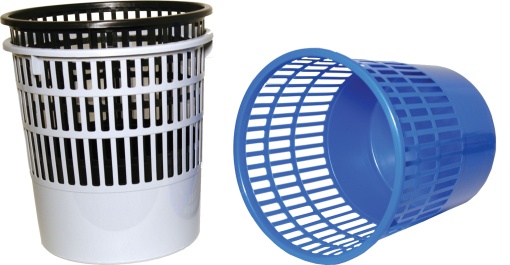 Cesto de Papéis Plástico 10L Rede Azul