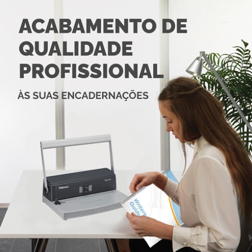 Encadernadora de espirais metálicas FELLOWES Metal 50