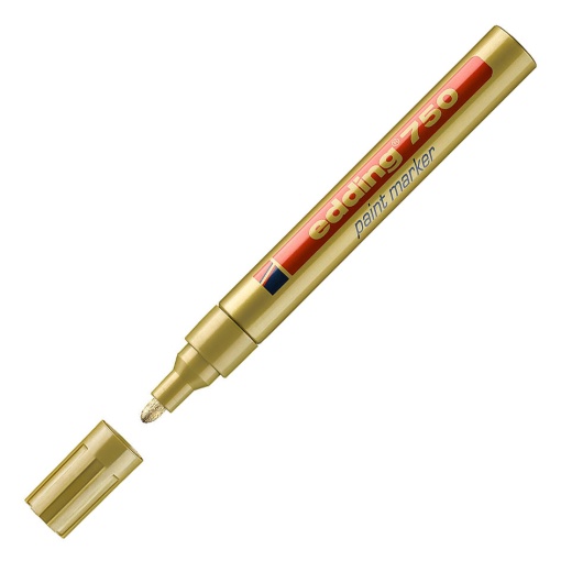 Marcador EDDING 750 2-4mm dourado