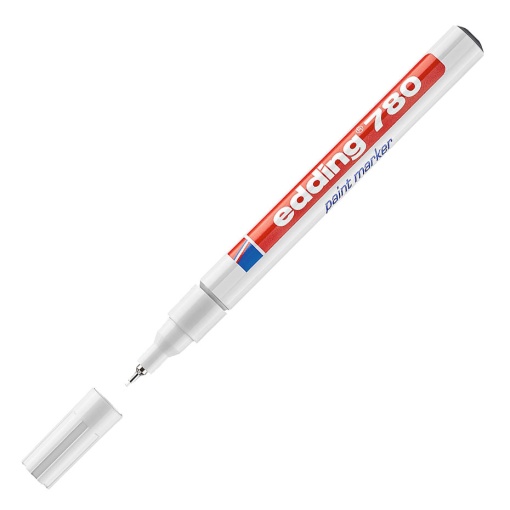 Marcador EDDING 780 0,8mm branco
