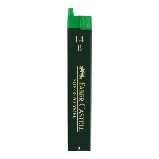 Minas FABER-CASTELL Super-polymer 1,4mm B (6 unidades)