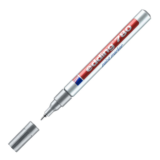 Marcador EDDING 780 0,8mm prateado