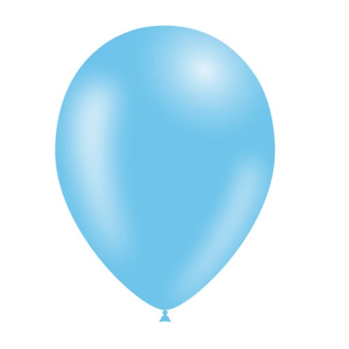 Balão de látex 28cm 11ö azul celeste (100 unidades) BALLOONIA
