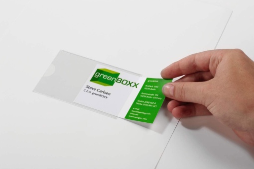 Durable Pocketfix adhesive label holder 57x90mm - 10 units