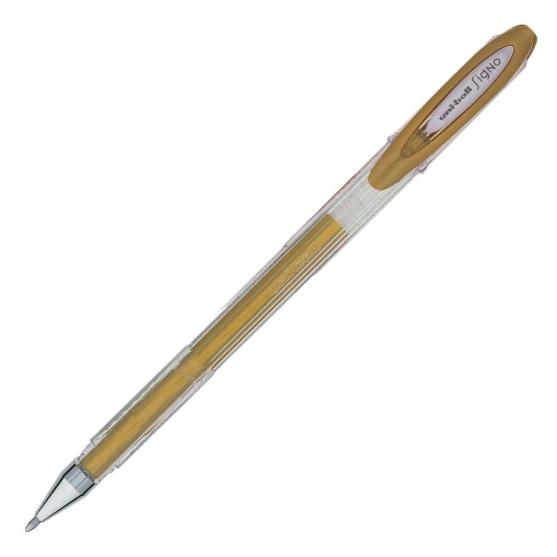 Roller Gel UNI-BALL Signo Noble Metal UM-120 0,8mm Dourado