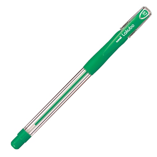 Esferográfica UNI Lakubo Sg-100 0,7mm Verde