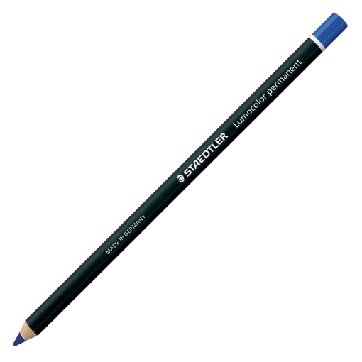 Lápis Dermatográfico Permanente STAEDTLER Lumocolor Glasochrom Azul 20-3