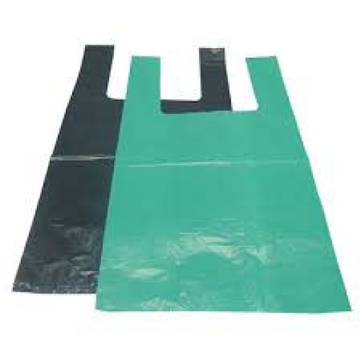 Saco de plástico com alça 80x90cm opaco (kg) 55 microns