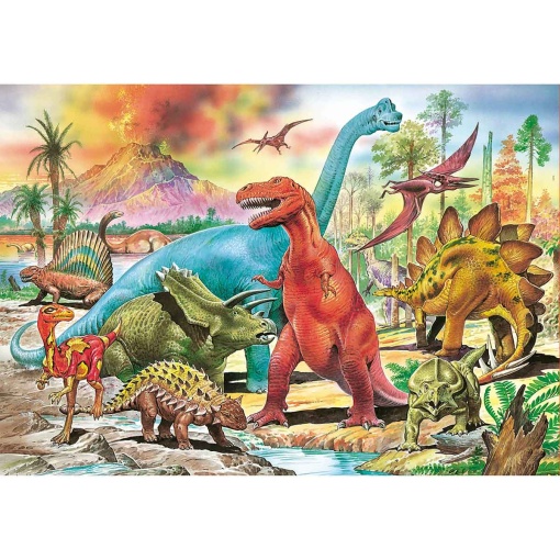 EDUCATIONAL 100-piece dinosaur puzzle