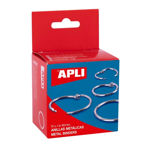 Argola de encadernação articulada metálica 46mm APLI