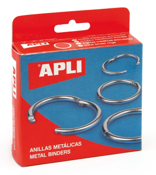 Argola de encadernação articulada metálica 25mm APLI